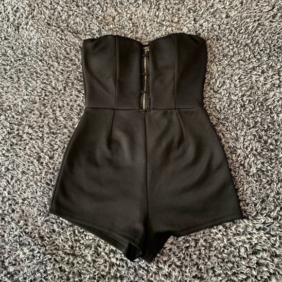 Charlotte Russe Other - 5/$25!! Charlotte Russe strapless, black romper